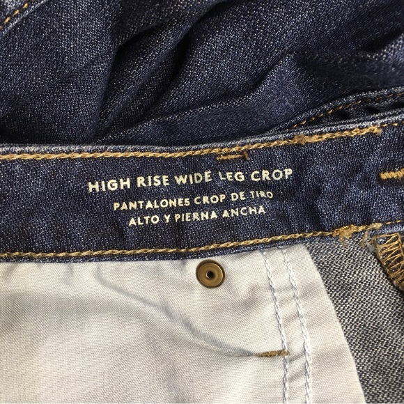 Universal Thread Jeans Womens 14/32R Comfort Stretch High Rise Cropped Wide Leg - Picture 4 of 12